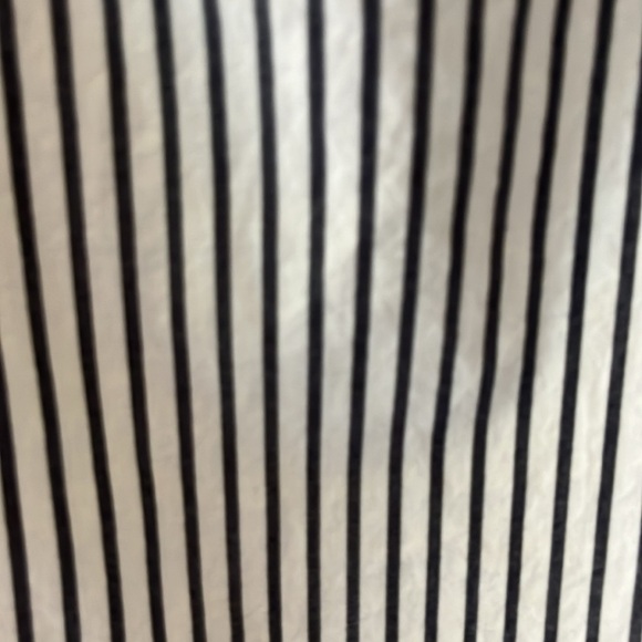 Gap long sleeved navy and white stripped blouse with blue and red lace front. S - Picture 8 of 12